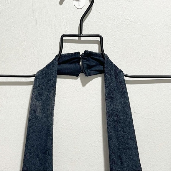 FABLETICS Women’s Black ISLAND TERRY HALTER DRESS Criss Cross Neckline Size XXL - Picture 4 of 7